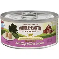 Whole Earth Farms Grain-Free Healthy Kitten Pate Recipe Canned Cat Food